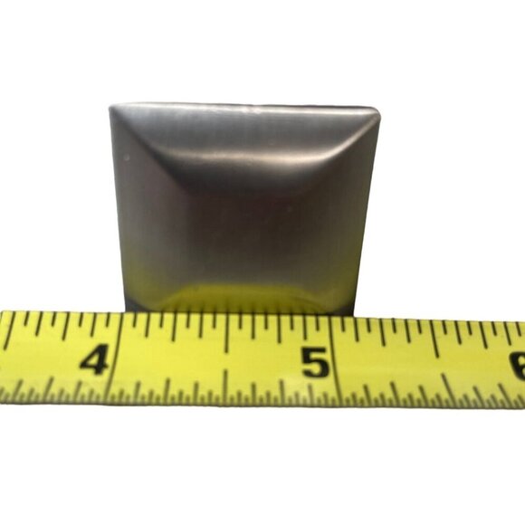 10 PK Brushed Nickel Square Cabinet Knob Modern Design Kitchen Bathroom - Picture 7 of 9